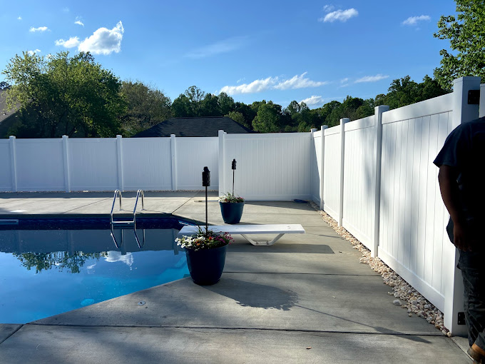 vinyl pool fencing Mt Holly NC.