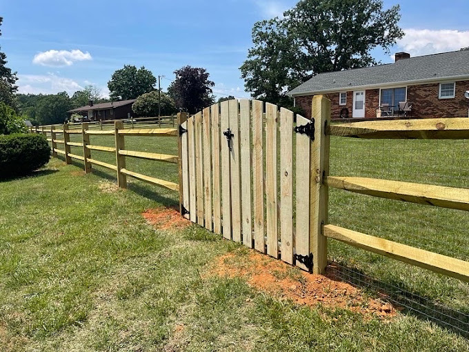 split rails fence installation Mt holly